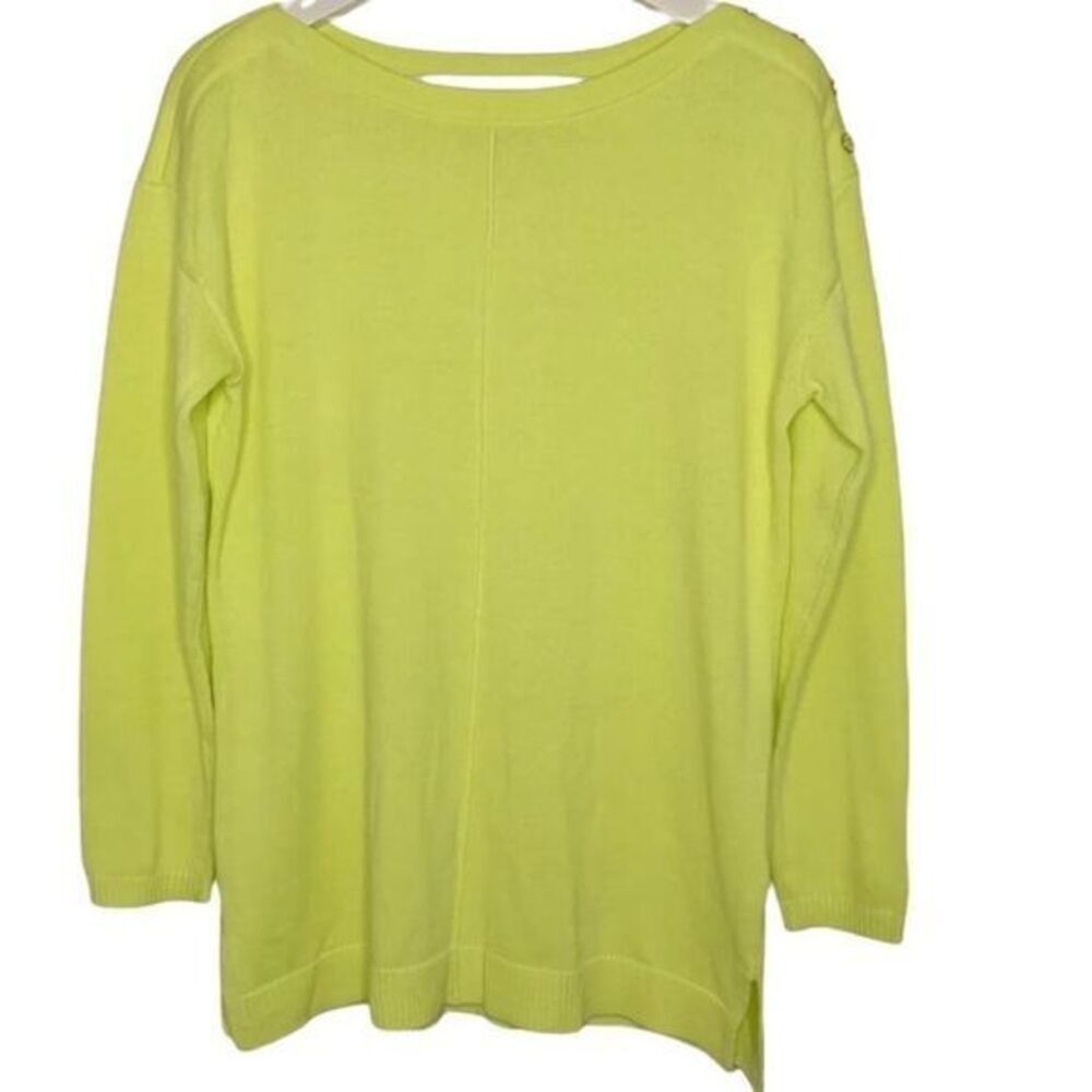 Talbots Boat Neck Long Sleeve Sweater Button‎ Detail Size Large Petite